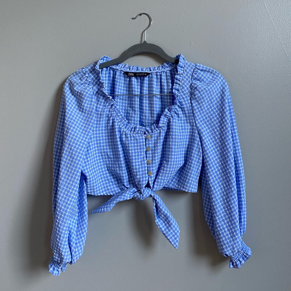 Zara Gingham Top and Skirt Set - Picture 2 of 3
